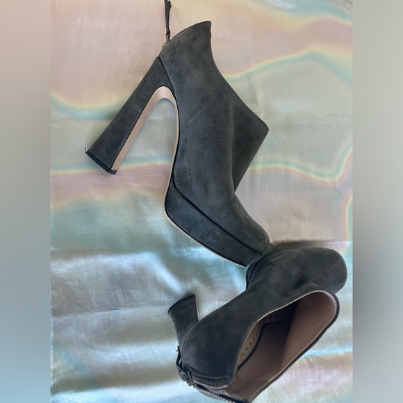 Miu Miu Grey Ankle Boot / Shoe - Picture 2 of 8